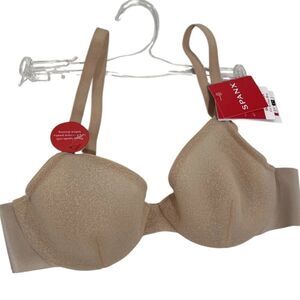 SPANX SHEER FLEX FIT TO YOU BRA IN CHAMPAGNE BEIGE  medium D -DD new with tags